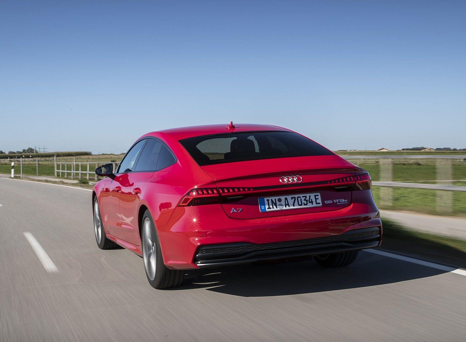 1600x1174 Audi A7 Sportback 55 TFSI E Quattro Plug In Hybrid (Color: Tango Red) Rear Wallpaper (7)