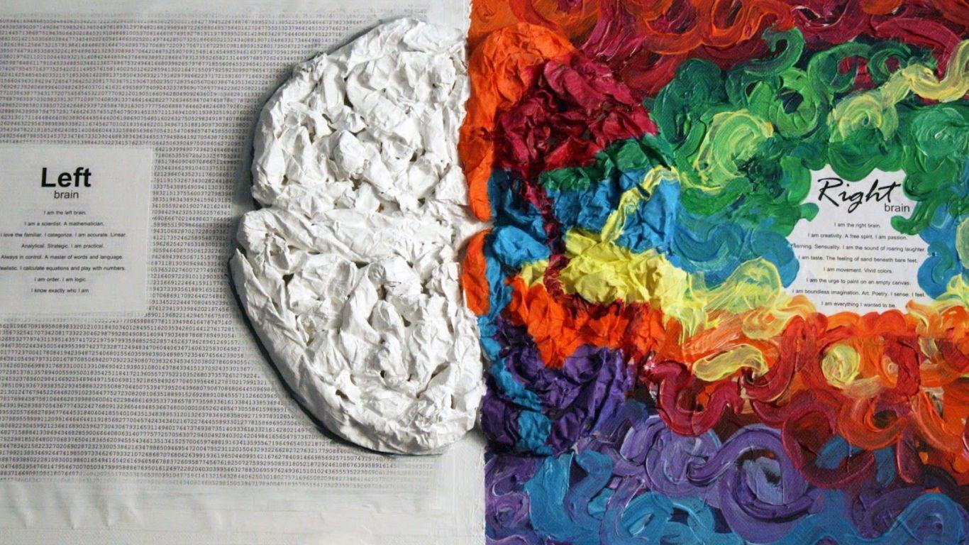 1366x768 Left Brain Right Brain Wallpaper