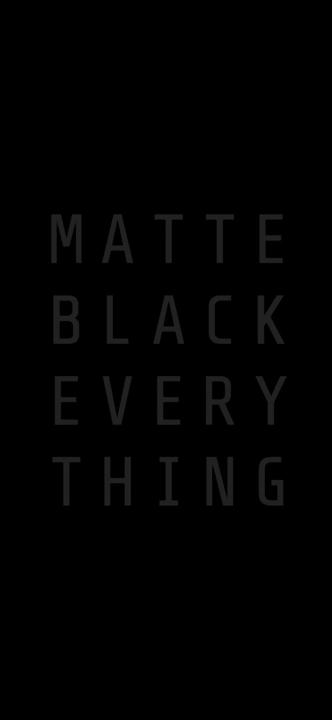 1125x2436 Matte Black Everything MKBHD iPhone XS, iPhone iPhone X HD 4k Wallpaper, Image, Background, Photo and Picture