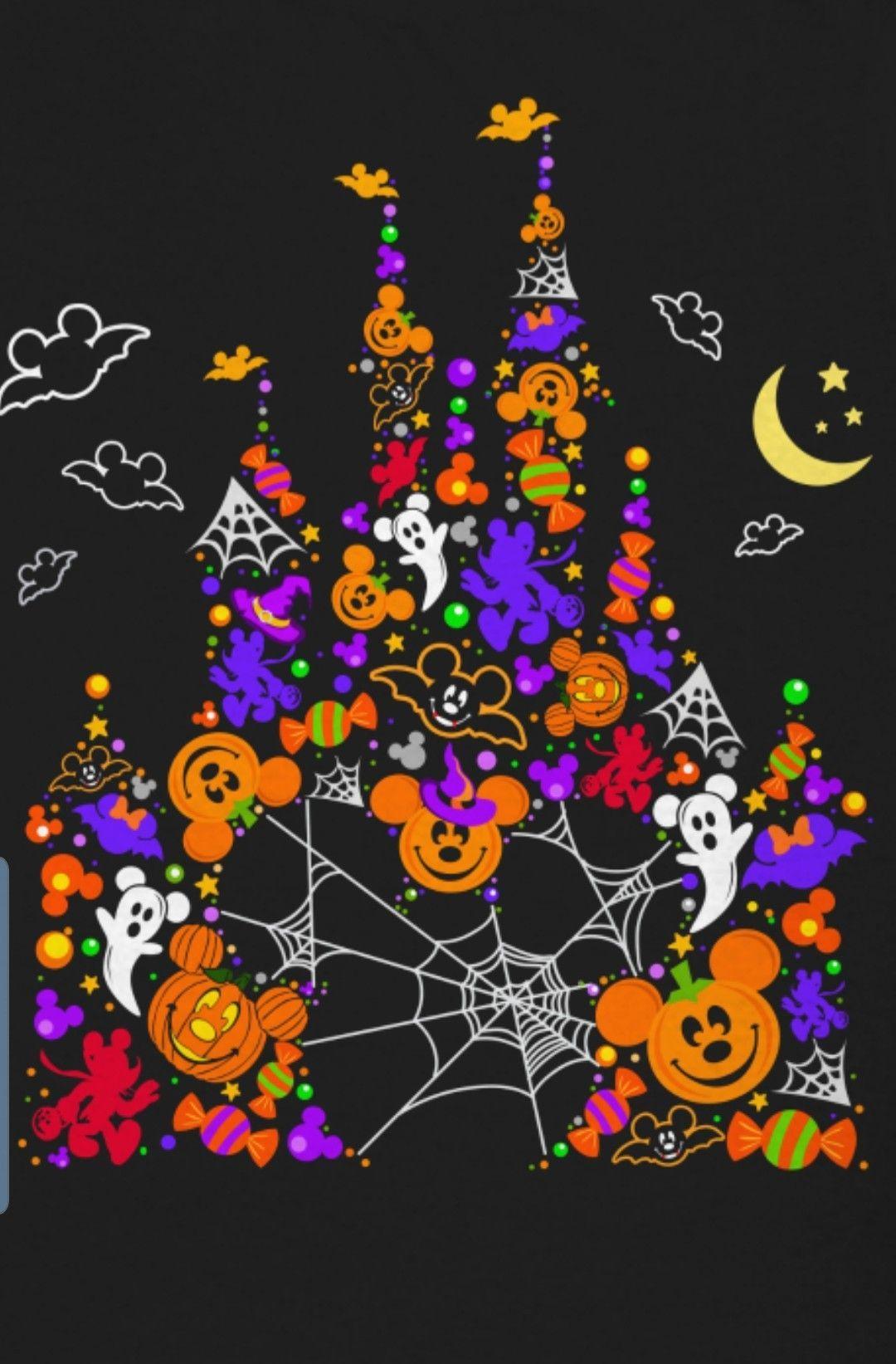 1080x1643 Disney. Mickey halloween, Halloween wallpaper, Disney halloween