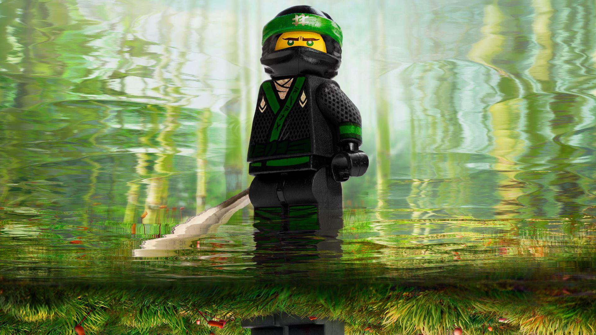 LEGO Ninjago Movie Minifigure - Lloyd with Blue Ninja Armor and Hair - wide 3