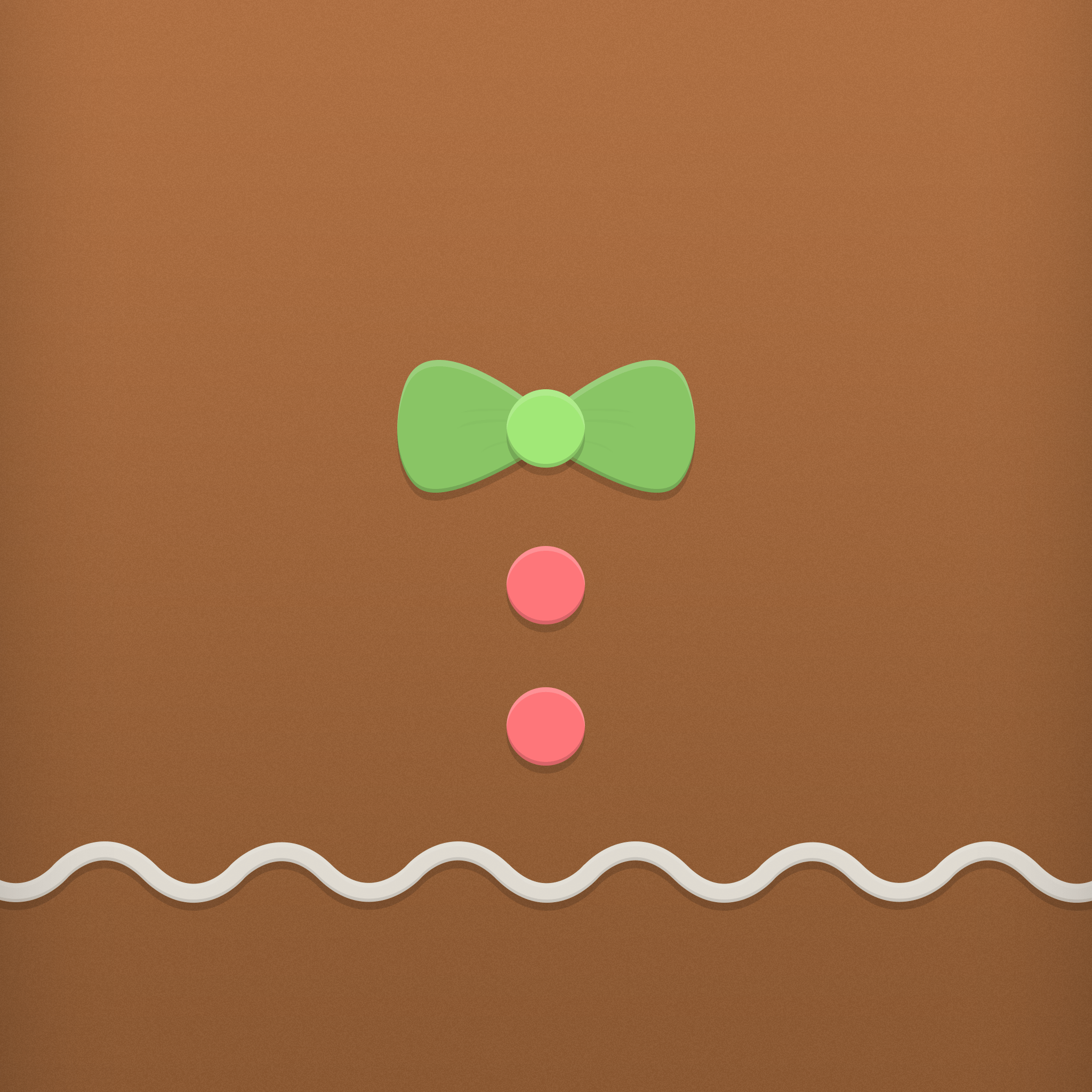 2048x2048 Wallpaper of the week: candy canes and gingerbread men