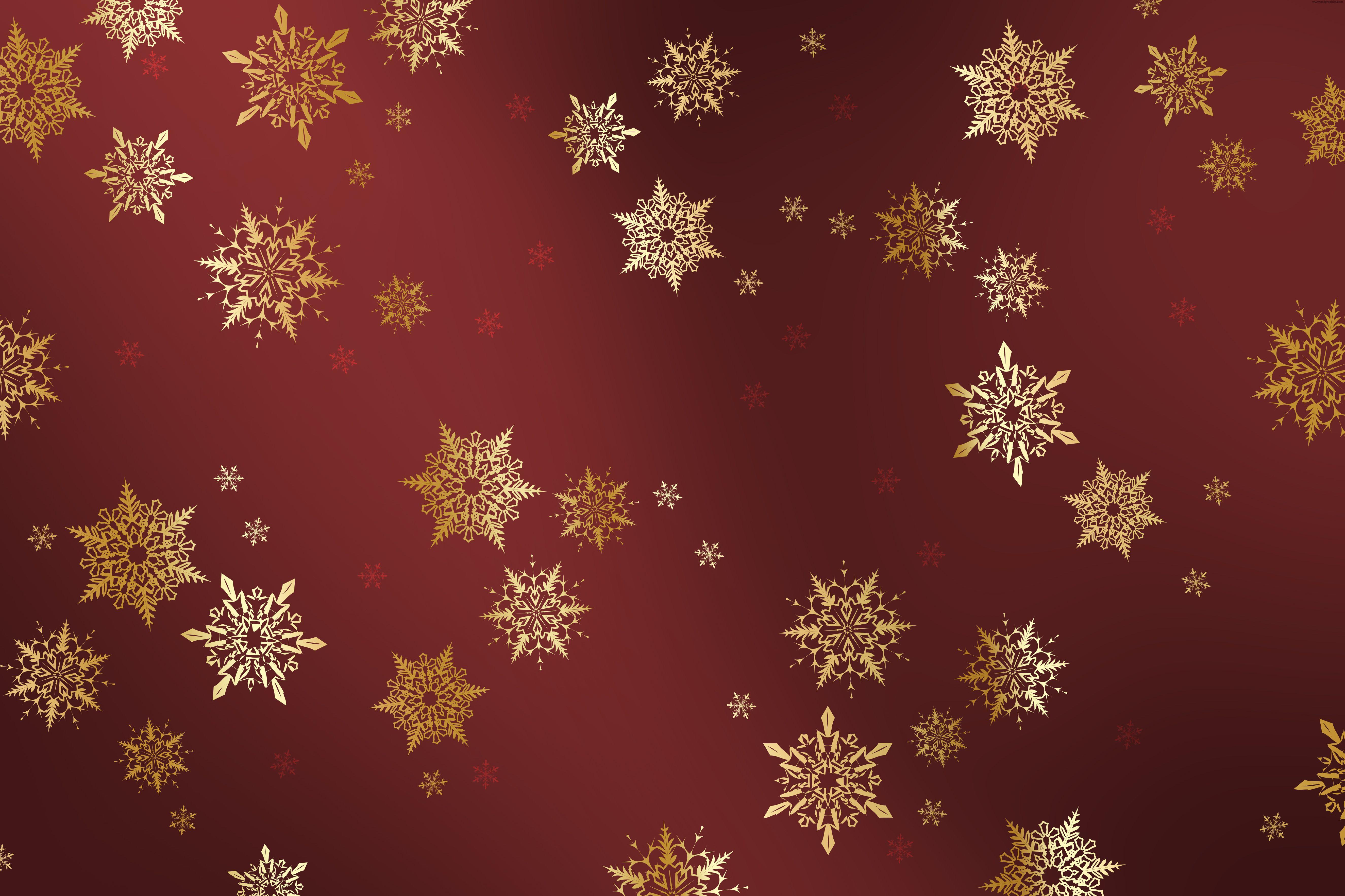 5300x3533 Gold snowflakes background