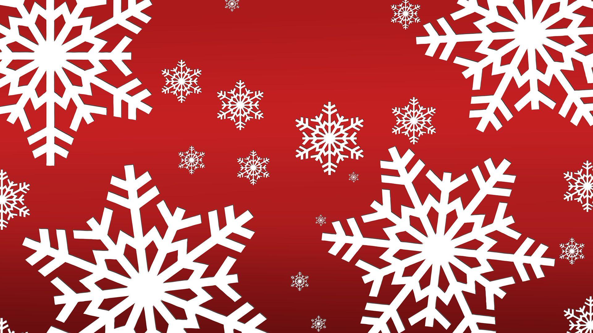 1920x1080 Christmas, Anime, Snowflakes, Red, Holiday Wallpaper HD / Desktop and Mobile Background