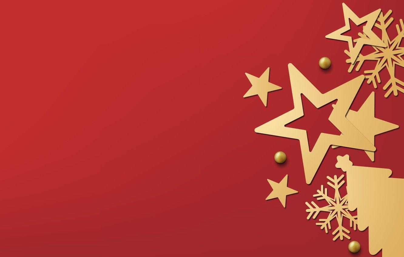 1332x850 Wallpaper winter, snowflakes, red, golden, black, Christmas, red background, winter, background, stars, snowflakes image for desktop, section текстуры
