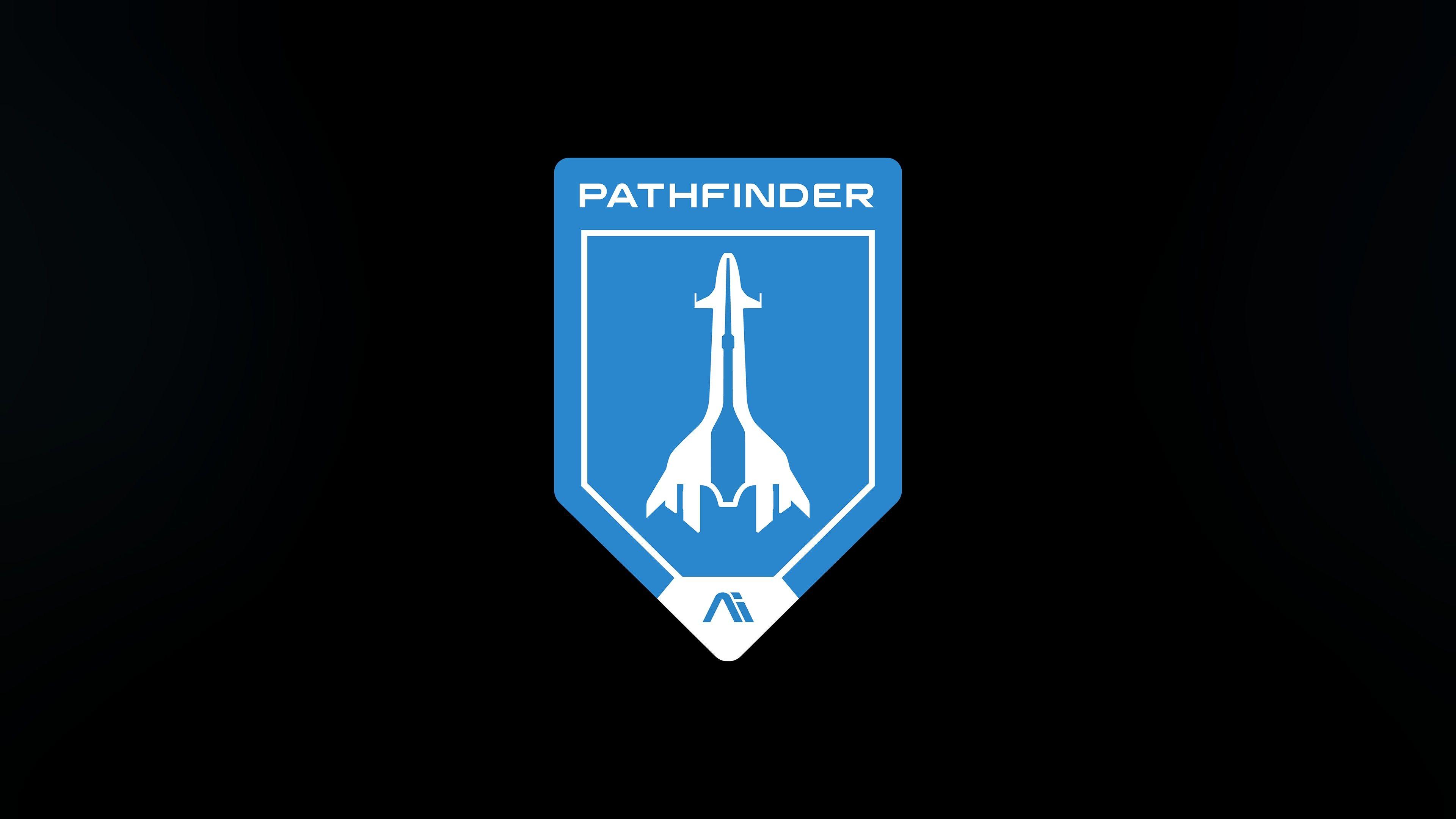 3840x2160 simple, Simple background, Minimalism, Black background, Mass Effect: Andromeda, Andromeda Initiative, Mass Effect Wallpaper HD / Desktop and Mobile Background