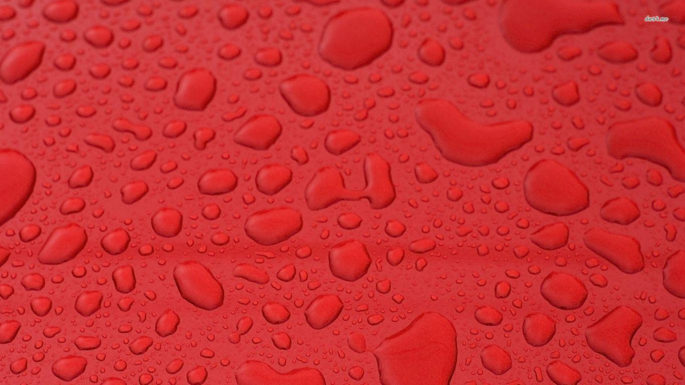1366x768 Free download Water Drops on Red Texture Artistic Wallpaper HD Wallpaper [1920x1080] for your Desktop, Mobile & Tablet. Explore Red Textured Wallpaper. Textured Wallpaper for Walls, Textured Wallpaper Wallcovering