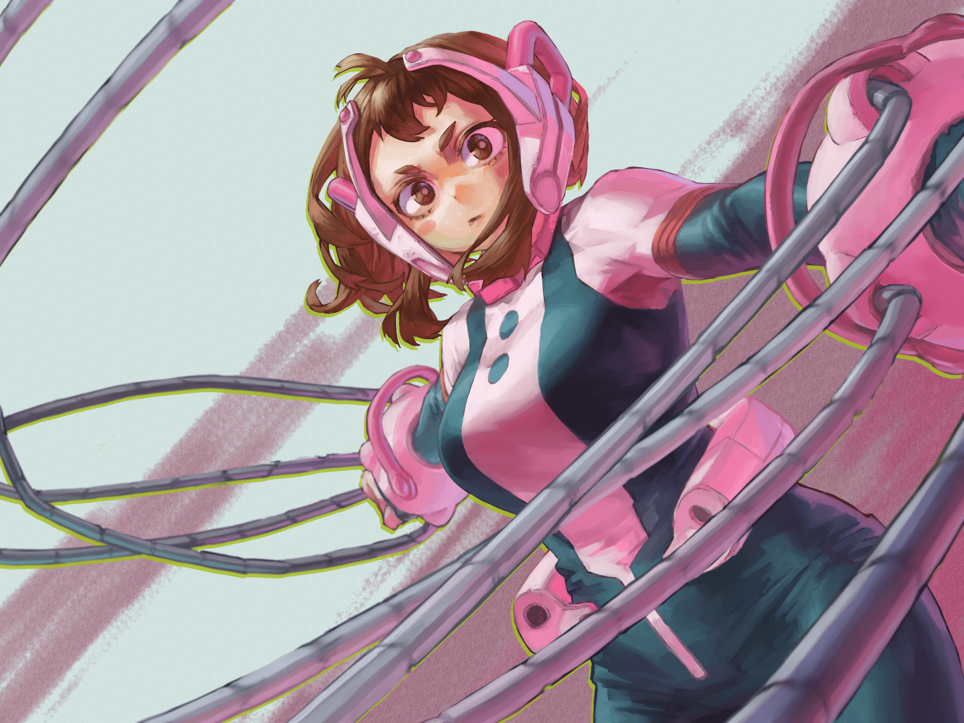 1920x1440 Zero Gravity: Ochaco Uraraka