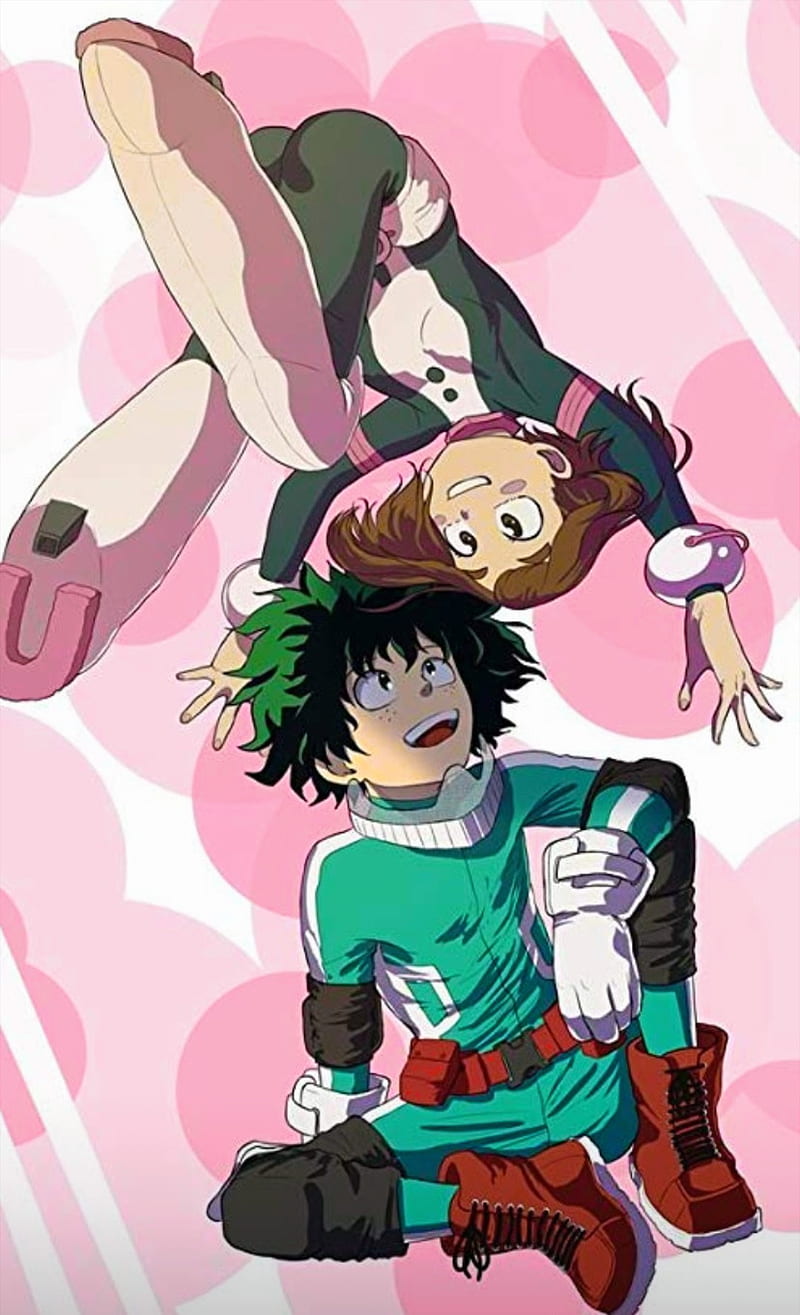 800x1315 Deku y Uravity, friends, heros, HD phone wallpaper