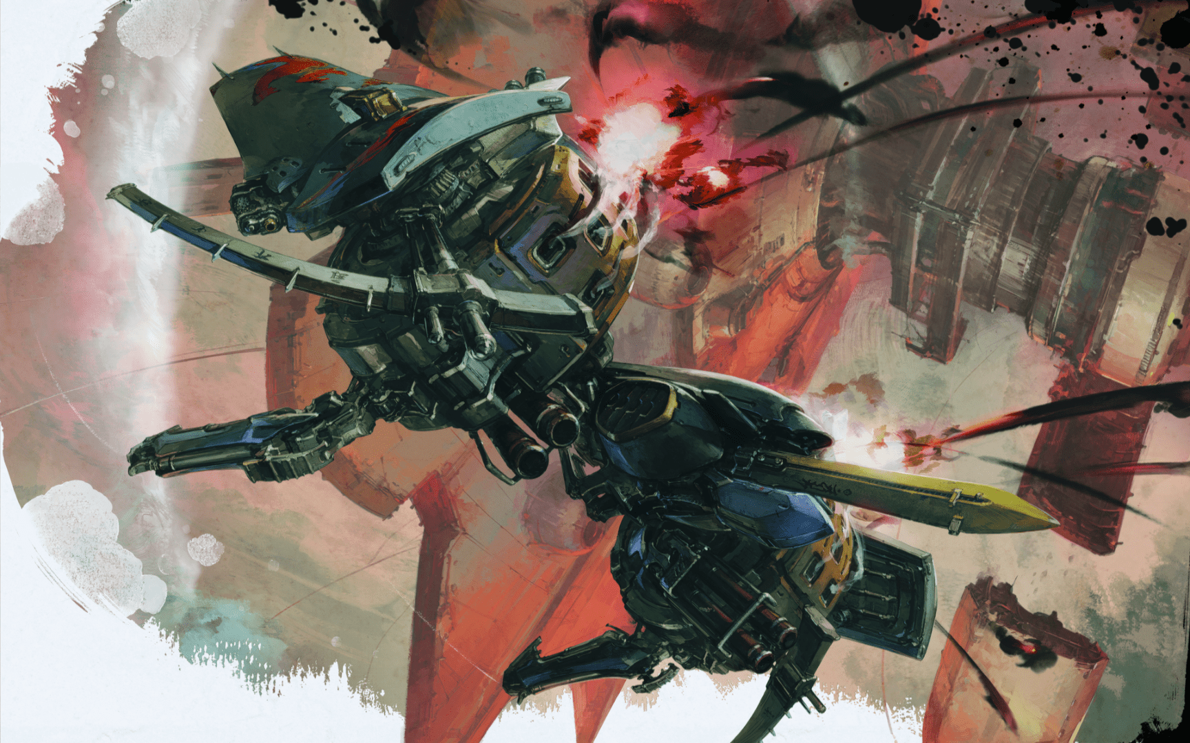 1728x1080 All Ikaruga Official Artwork Compilation