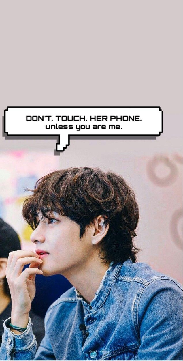 635x1251 BTS Kim Taehyung Lockscreen't Touch my Phone