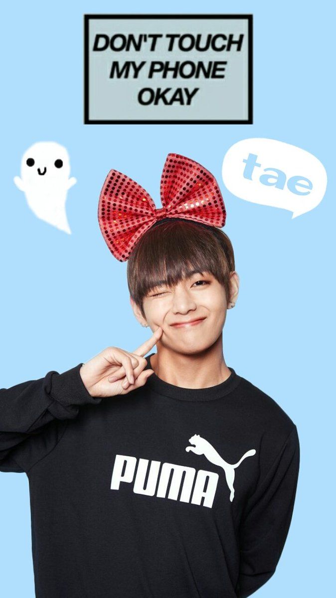674x1200 V LOCKSCREEN》 Tae : Dont touch my phone, okay?