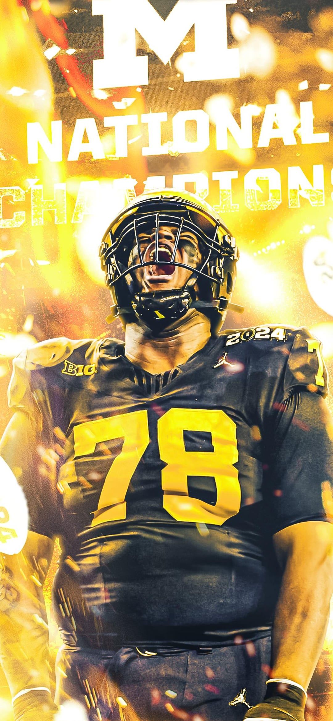 1080x2339 Adding a few more wallpaper to the earlier set: Kenneth Grant, Roman Wilson, and new Head Coach Sherrone Moore!