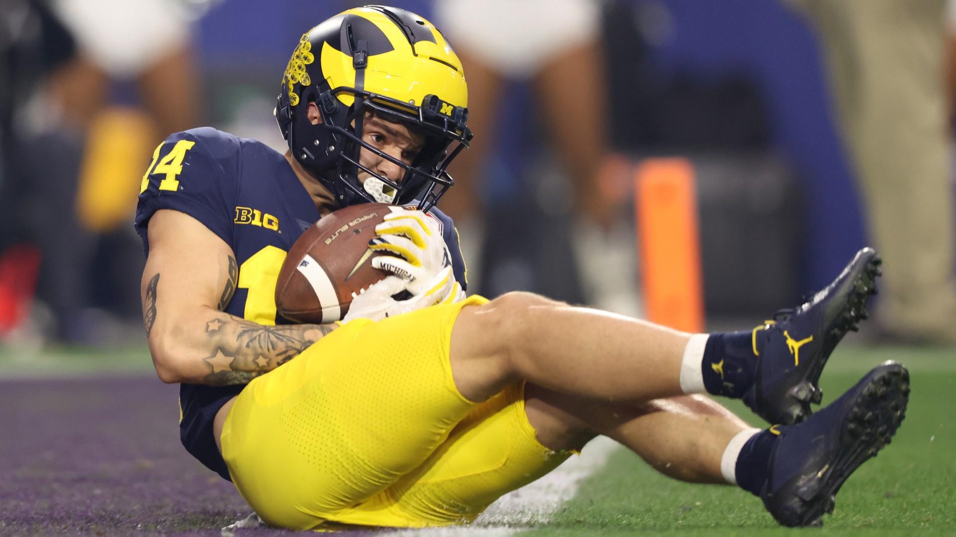 1920x1080 College football world reacts to overturn of Roman Wilson TD that led to Michigan turnover in Fiesta Bowl