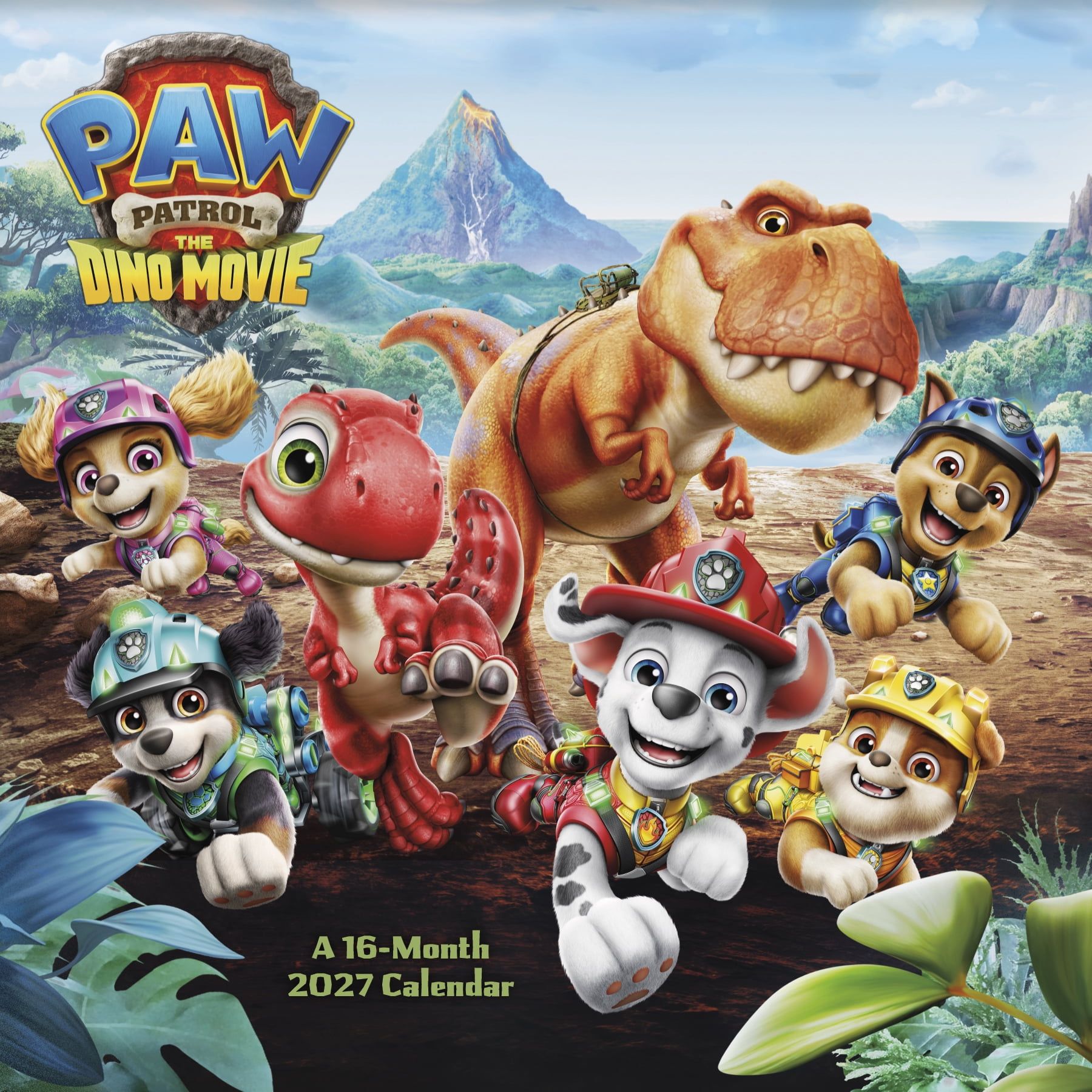 1800x1800 Trends International 2027 Paw Patrol: The Dino Movie Wall Calendar