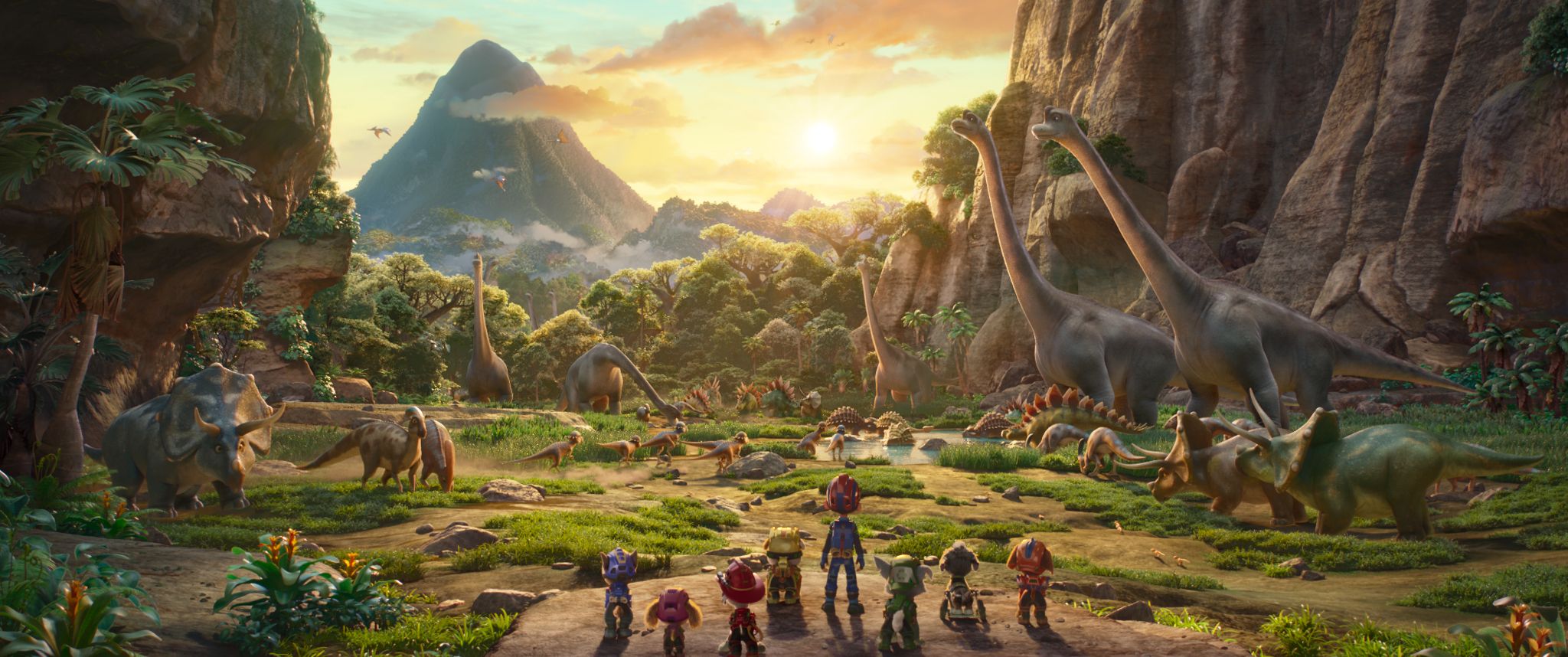 2048x858 NickALive!: 'PAW Patrol: The Dino Movie' Teaser and Poster Unveiled