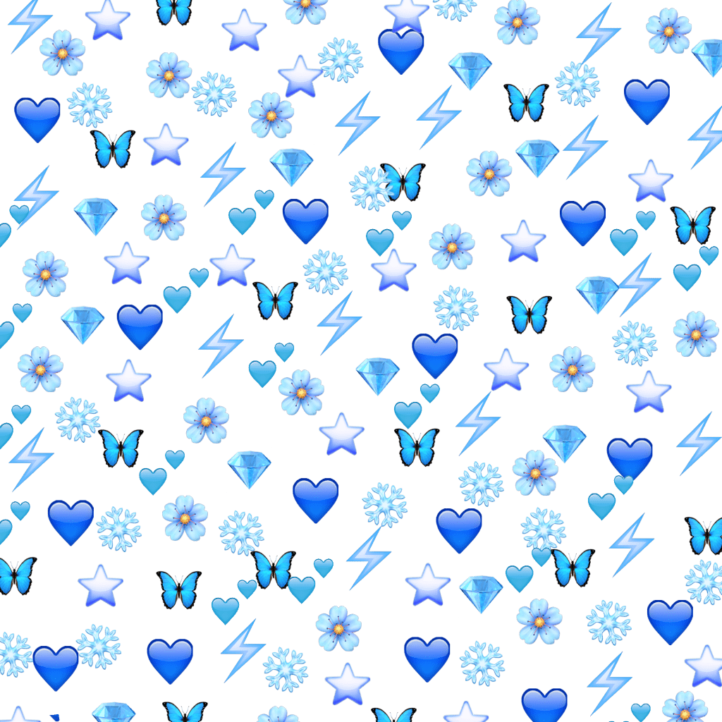 1024x1024 Blue Emoji Wallpaper