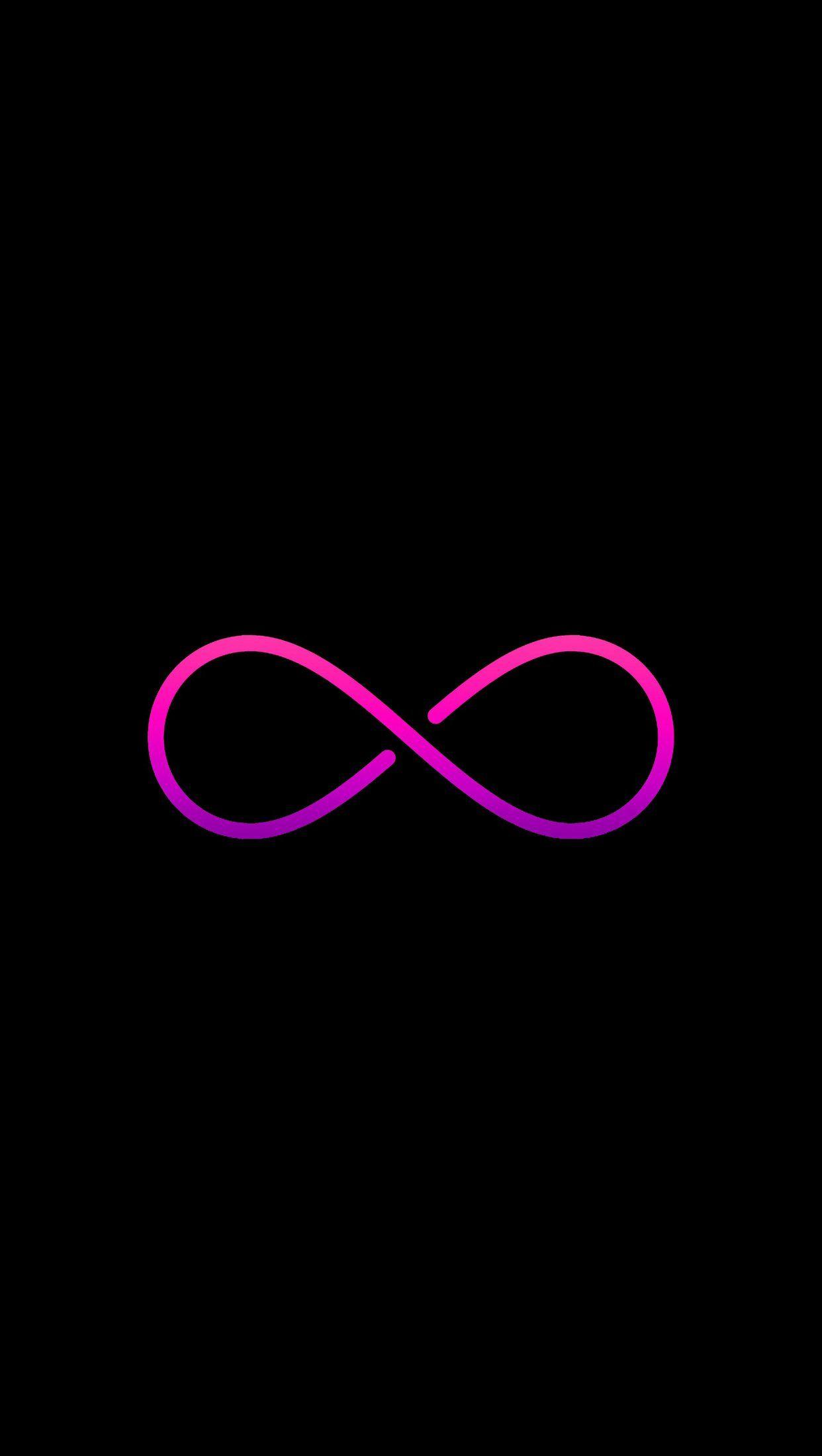 1242x2200 96.59% True Black Infinity Wallpaper