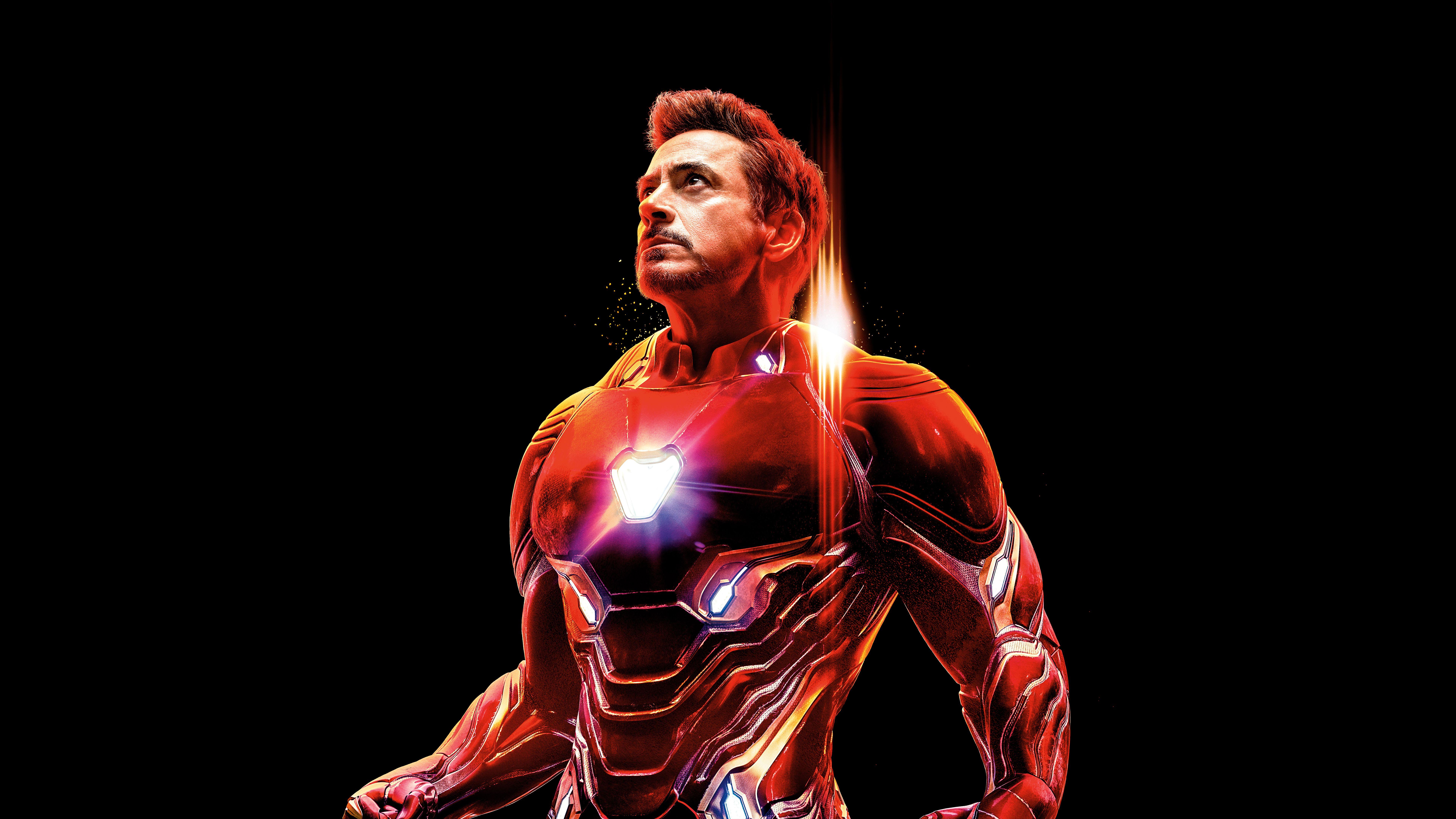 7680x4320 Iron Man Wallpaper 4K, Avengers: Infinity War, Black background, 5K, 8K, Movies