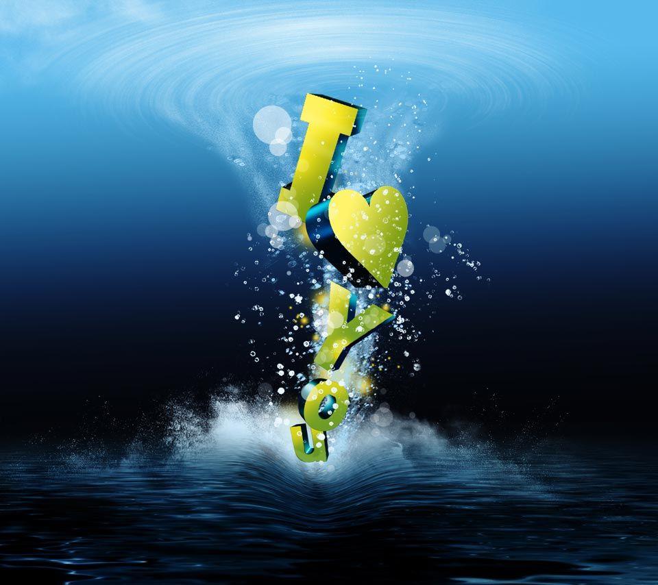 960x854 3D Love Wallpaper For Desktop