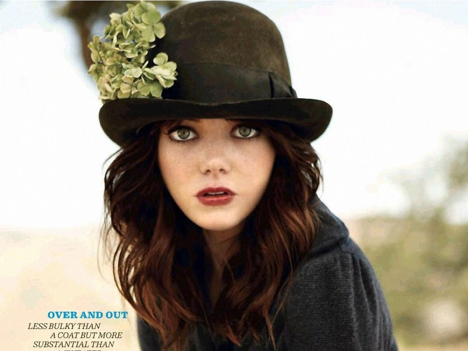 1600x1200 Emma Stone Black Hat wallpaper. Emma Stone Black Hat