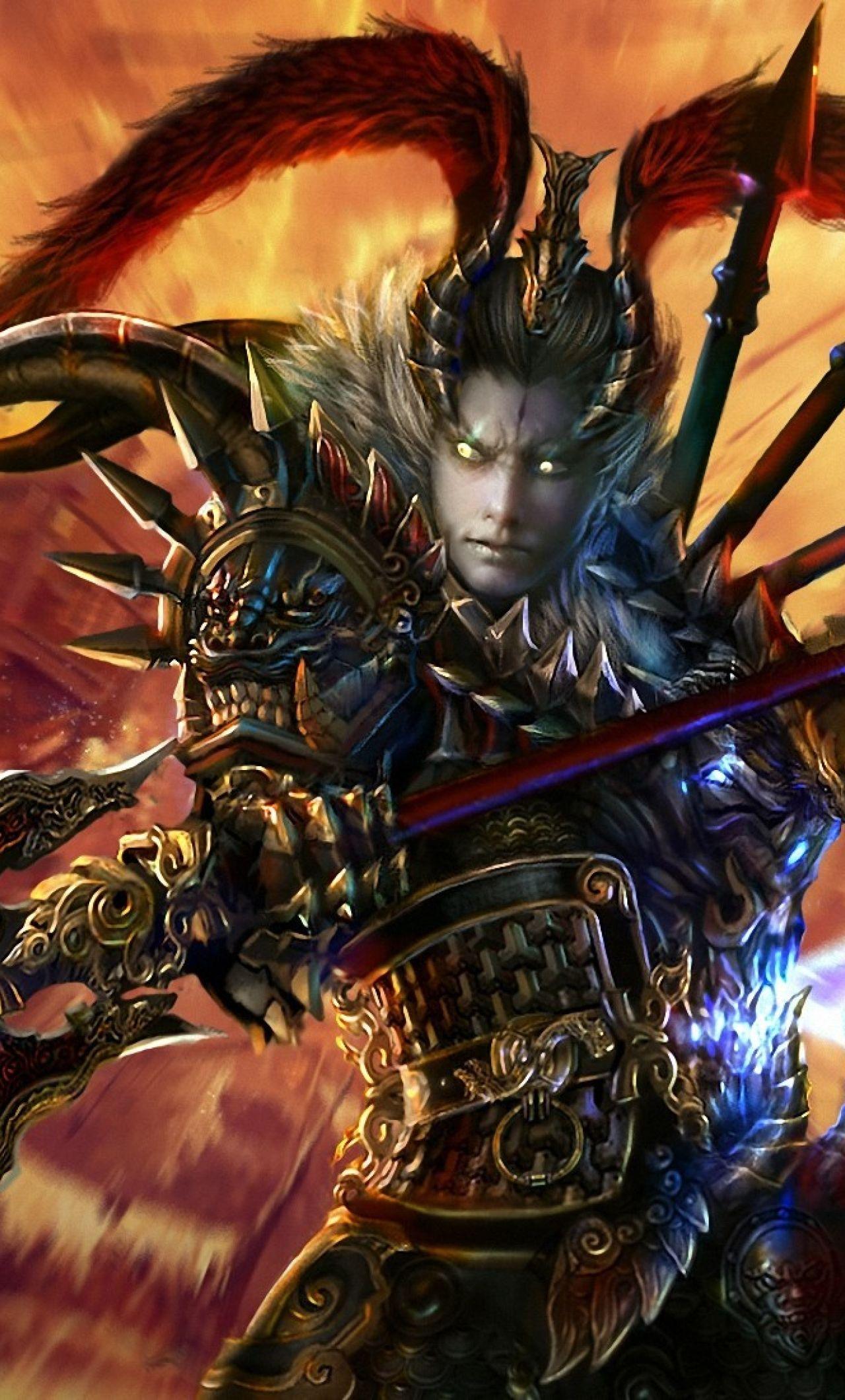 1280x2120 lu bu, dynasty, warriors 8 iPhone 6 plus Wallpaper, HD Fantasy 4K Wallpaper, Image, Photo and Background