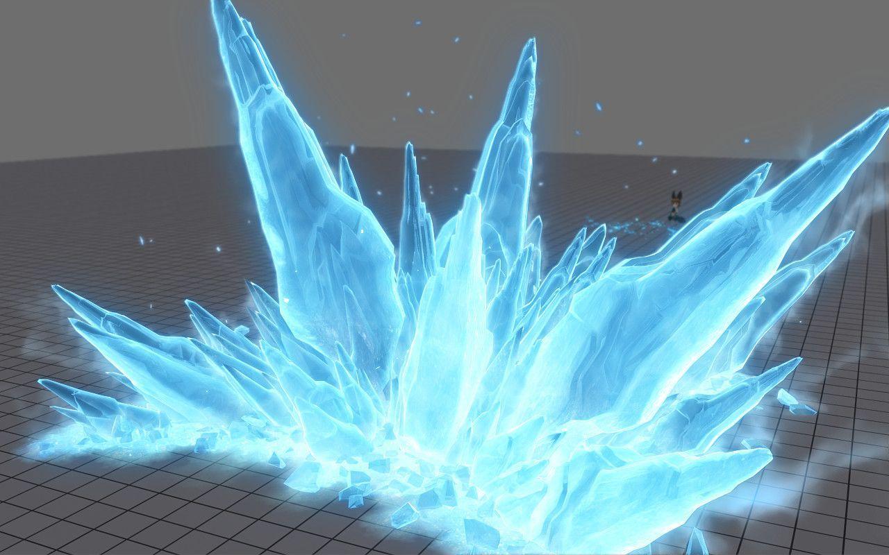1280x800 FX Ice Skills Artwork A5OEJ. Ice Drawing, Ice Magic, Elemental Magic