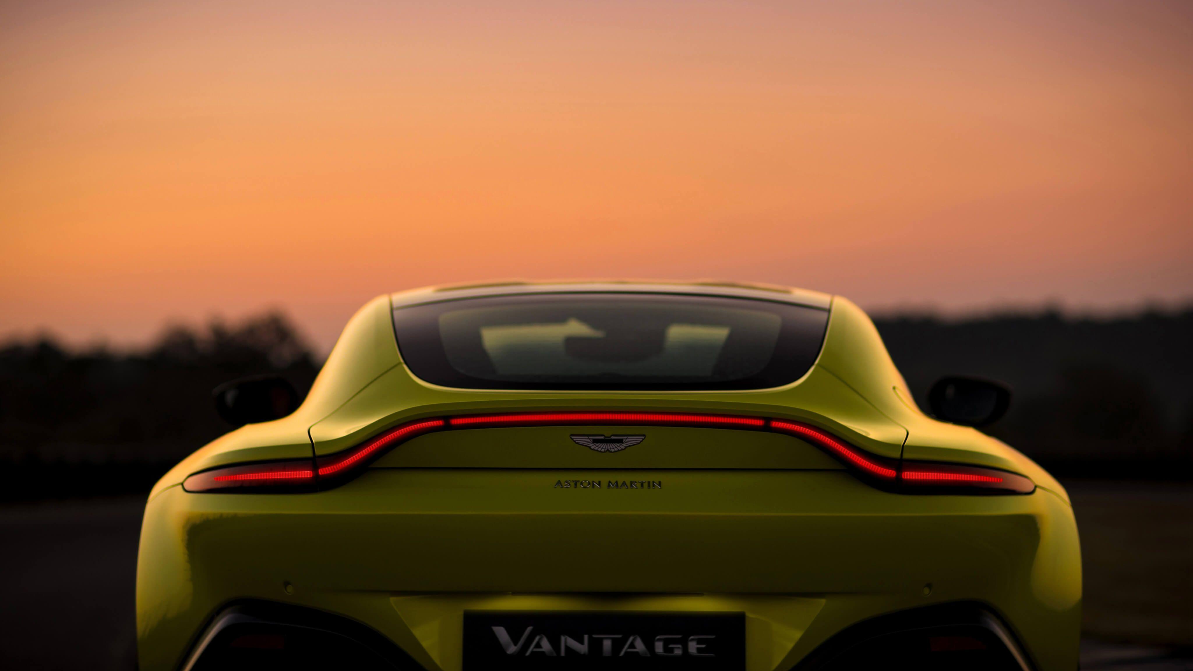 4096x2304 Aston Martin Vantage Rear HD Wallpaper Aston Martin Vantage Wallpaper & Background Download