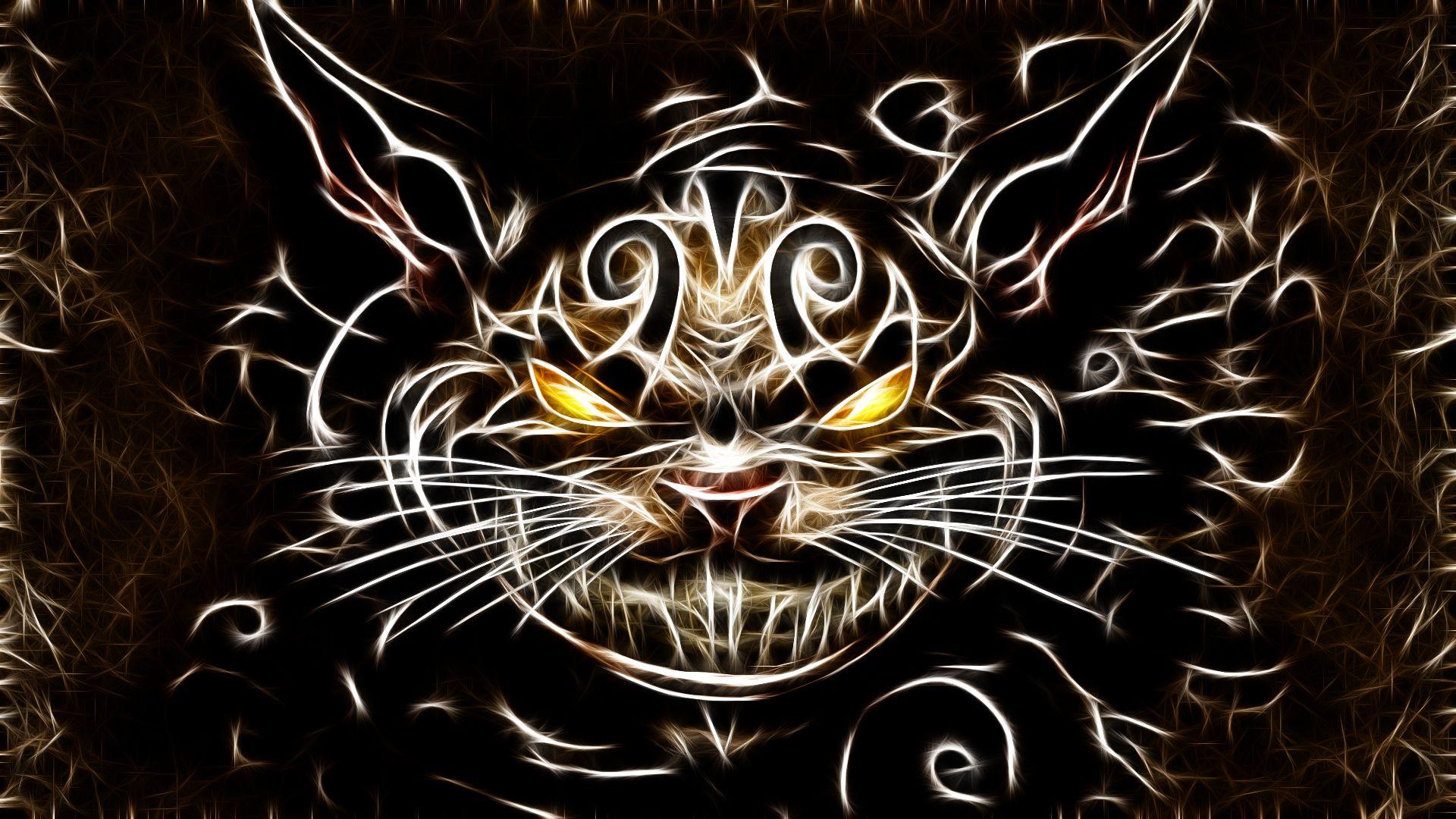 1920x1080 Cheshire Cat Scariest Cat Download Dark Scary Cheshire Cat Wallpaper