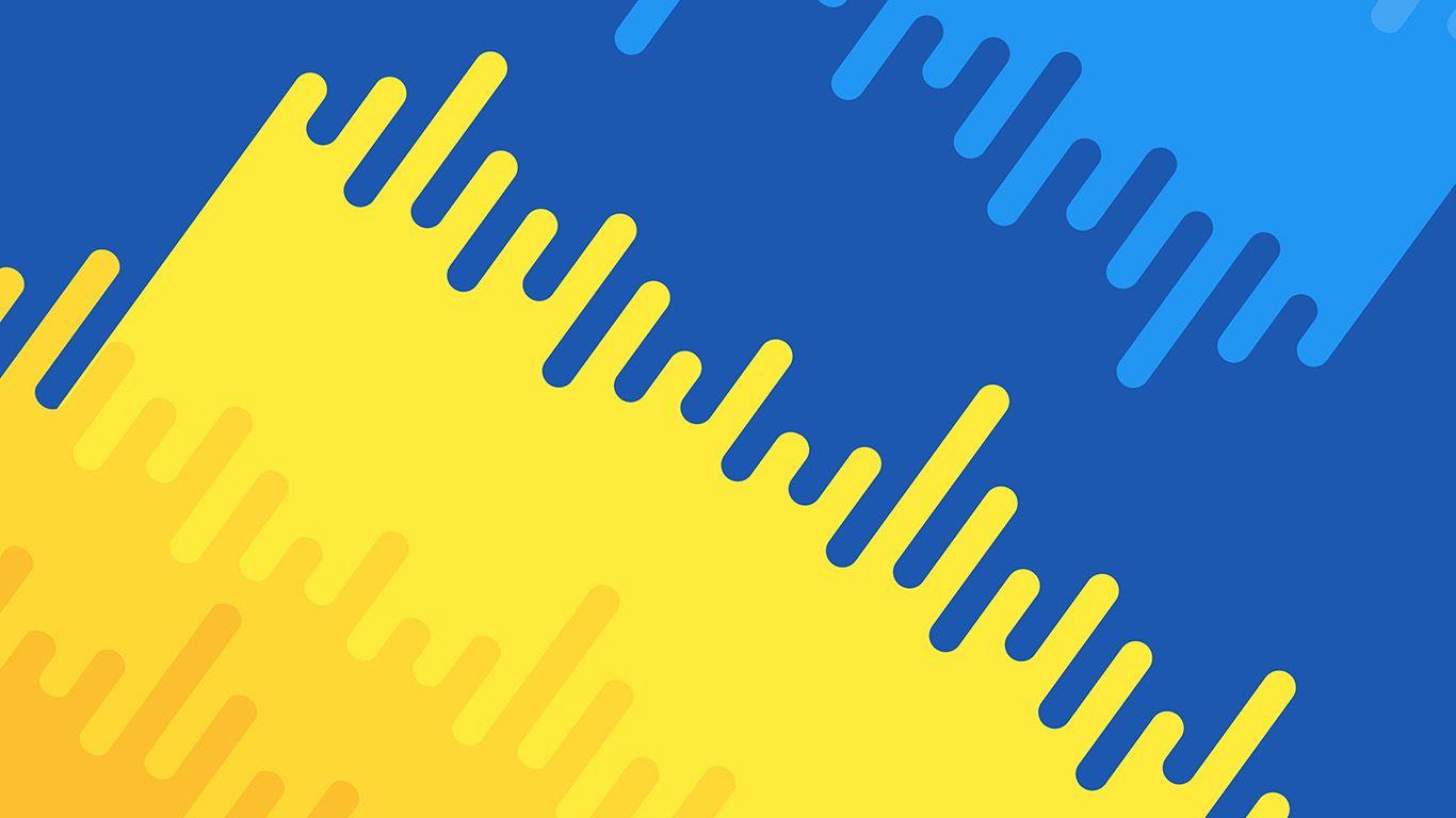 1366x768 Abstract Blue Yellow Art Pattern Wallpaper