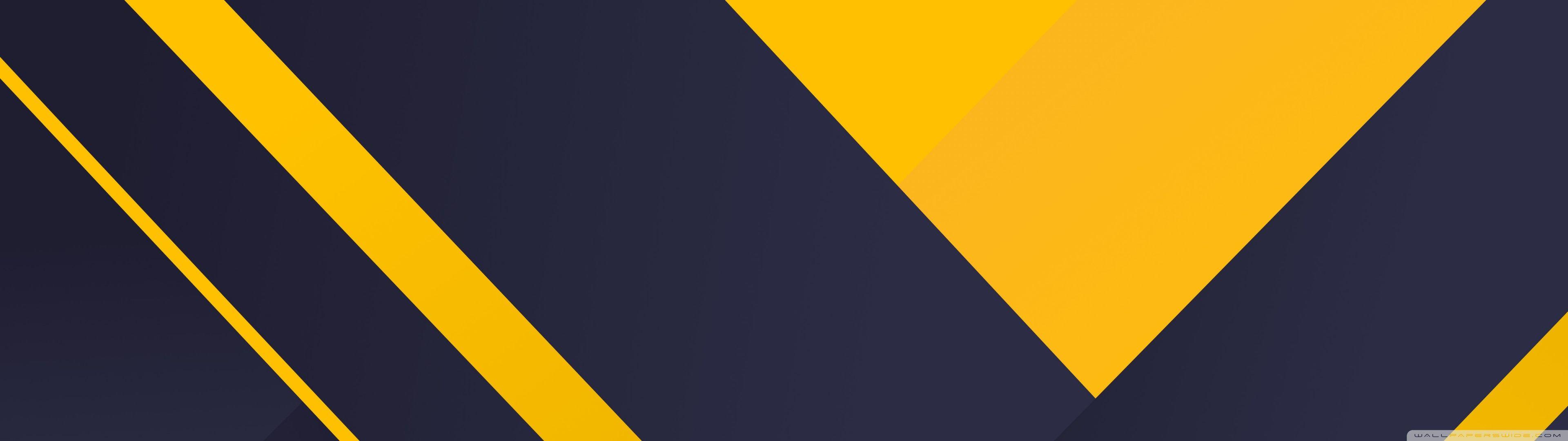 3840x1080 Navy Blue and Yellow Shapes Ultra HD Desktop Background Wallpaper for 4K UHD TV : Widescreen & UltraWide Desktop & Laptop : Multi Display, Dual & Triple Monitor : Tablet