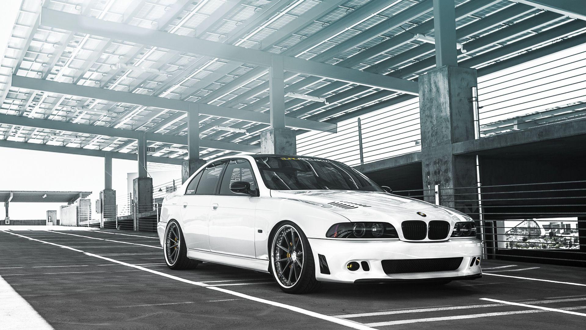 1920x1080 Download Wallpaper 1920x1080 bmw m tuning, white, 5 series, sedan, e39 Full HD 1080p HD Background