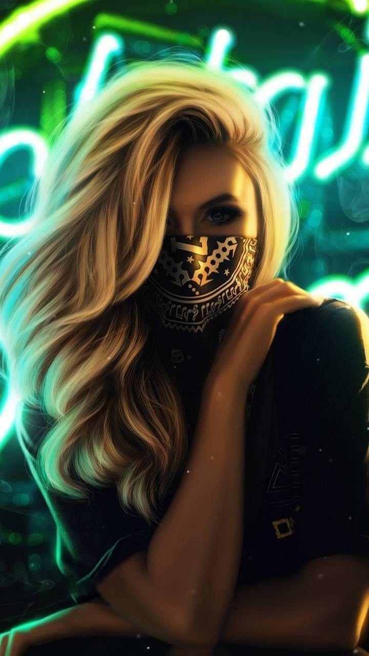 720x1280 people. Cartoon girl image, Cute girl wallpaper, Cyberpunk girl