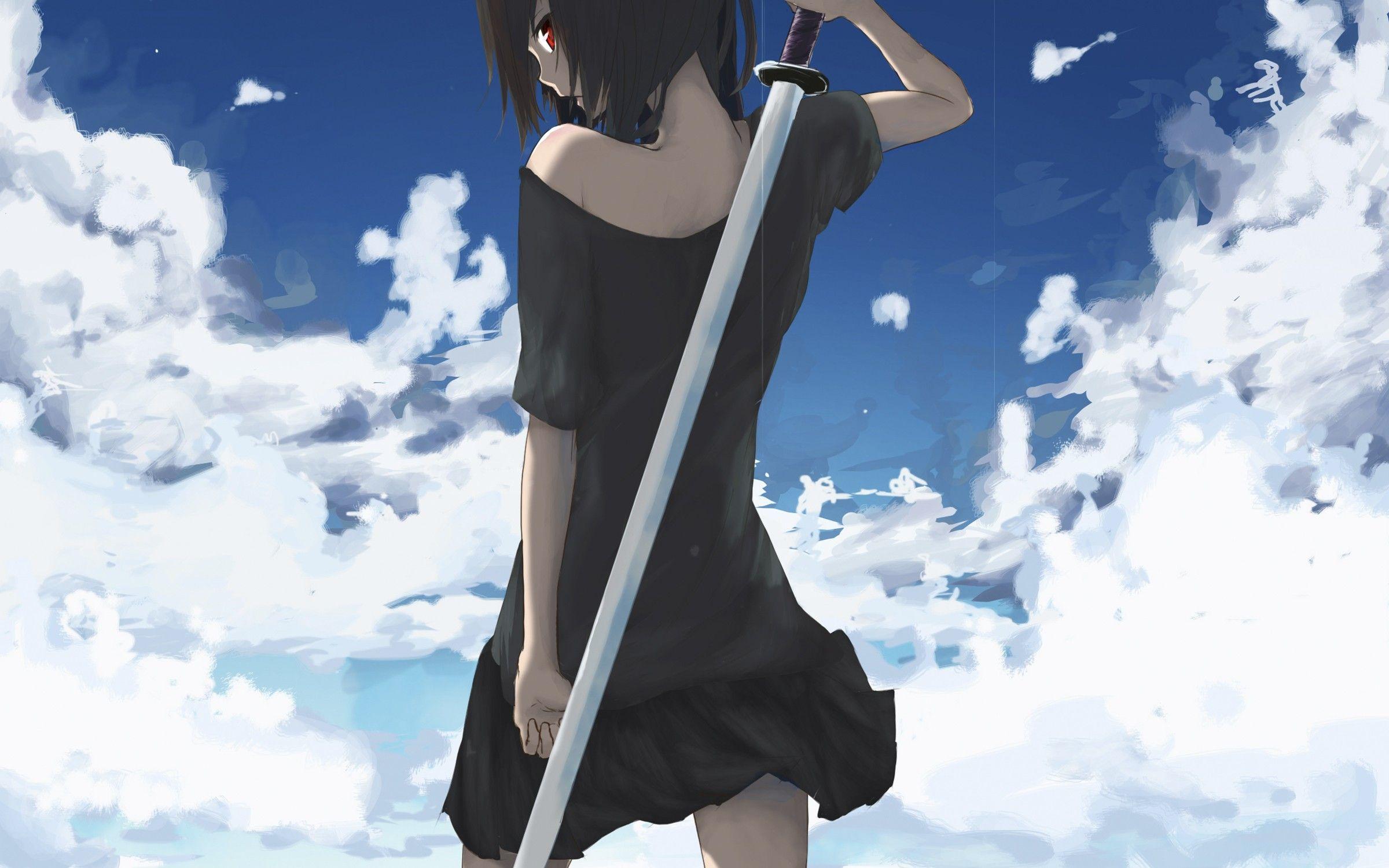 Girls With Swords Wallpapers Top Free Girls With Swords Backgrounds Wallpaperaccess