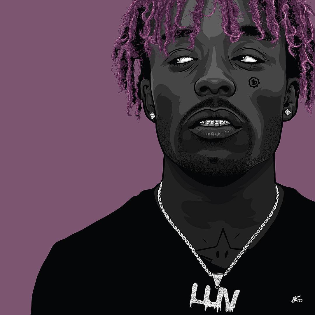 lil uzi vert head clip art album cover draling