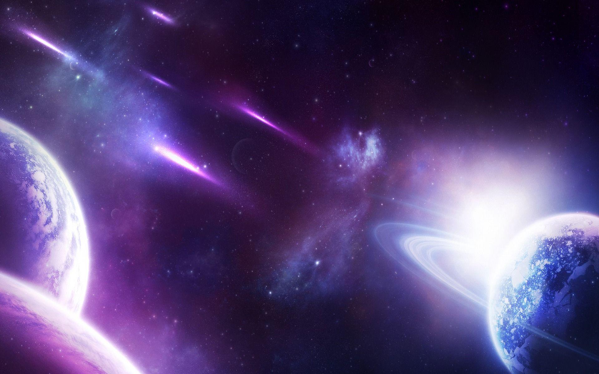 1920x1200 Purple Space Wallpaper Group Wallpaper