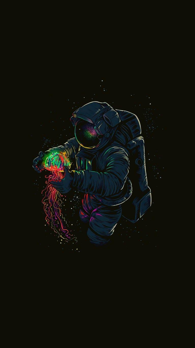 768x1365 Astronaut AMoled HD wallpaper for Android Chromebook ⋆ Traxzee
