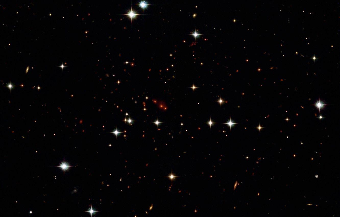 1332x850 Wallpaper Early Universe, Constellation Andromeda, Galaxy Cluster, Red Shift, PSZ2 G138.61 10.84 Image For Desktop, Section космос
