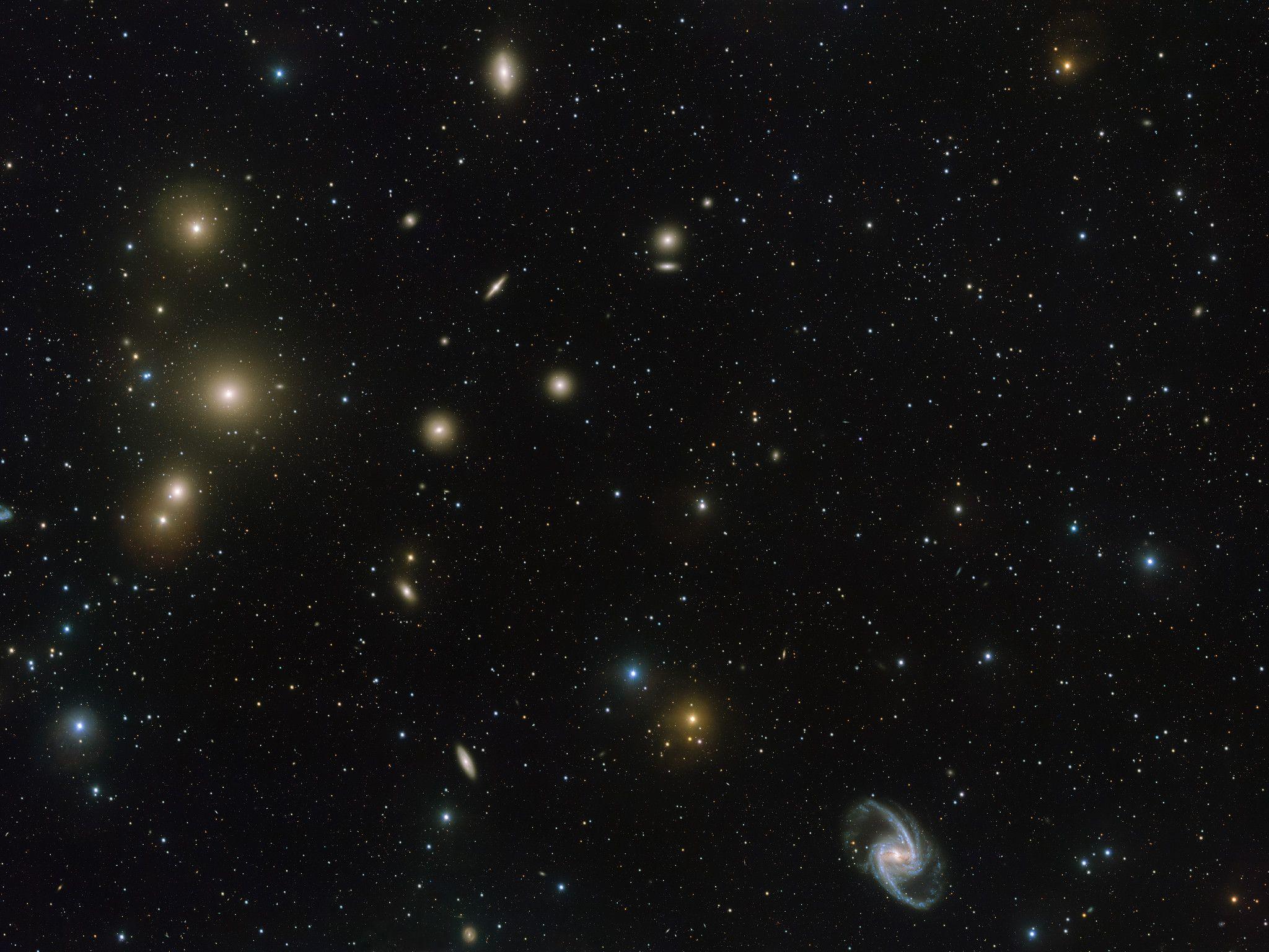 2048x1536 VST image of the Fornax galaxy cluster
