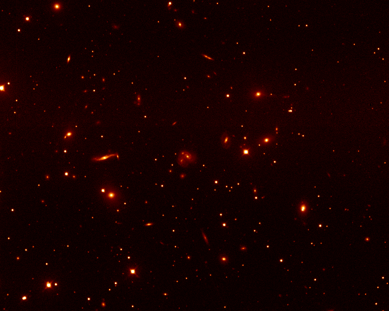 1280x1024 Martins Astronomical Image (Galaxy Clusters)