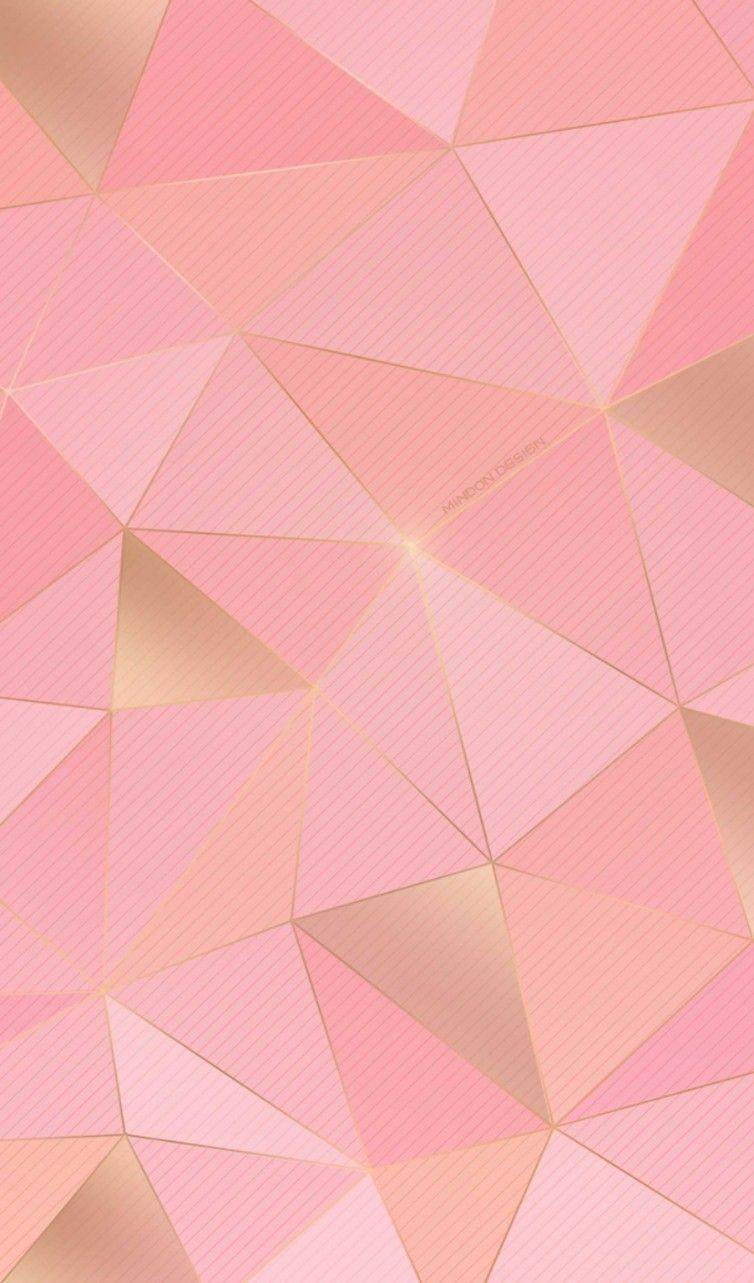 754x1283 Pink Gold Wallpaper