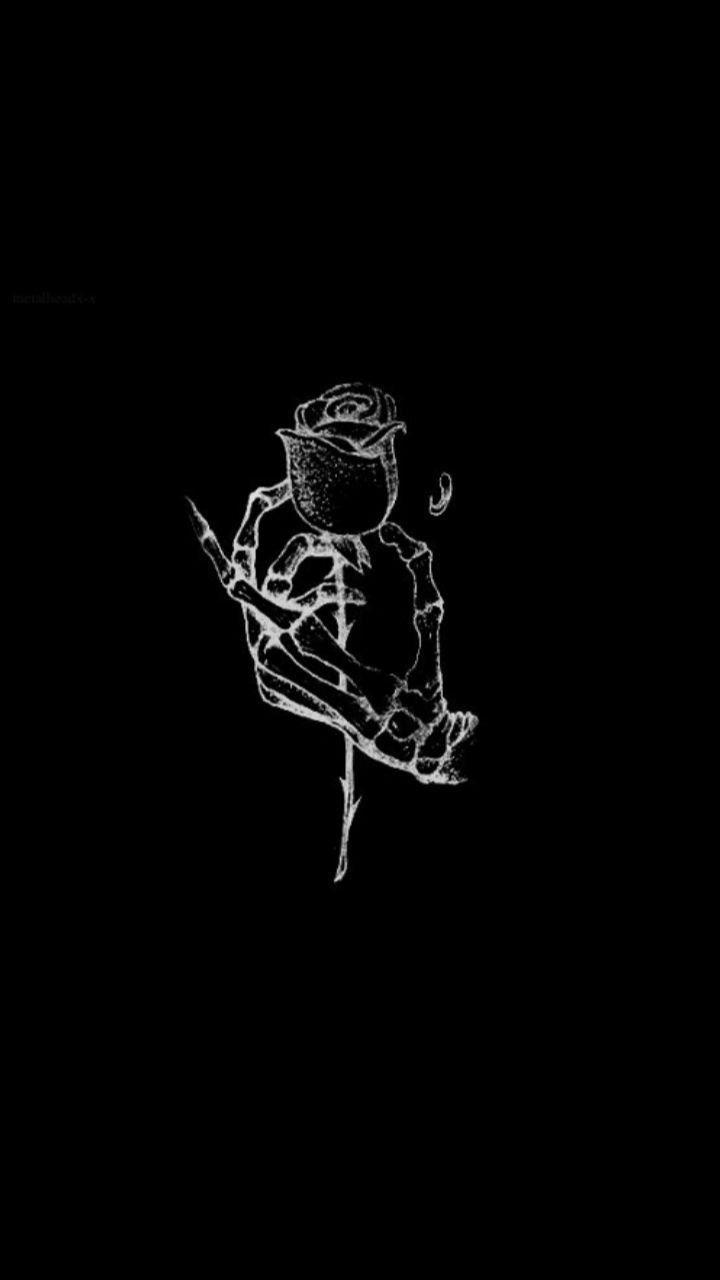 720x1280 Black And White Aesthetic Roses Wallpaper