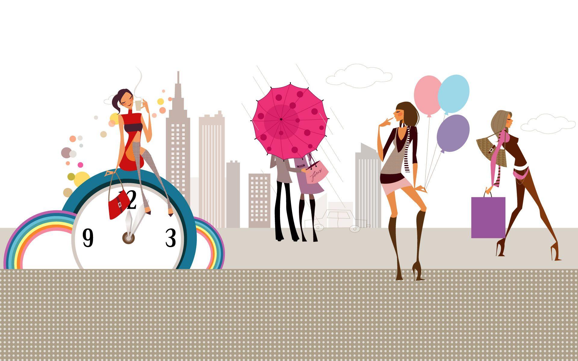 1920x1200 Fashion Illustration Women Wallpaper 15852