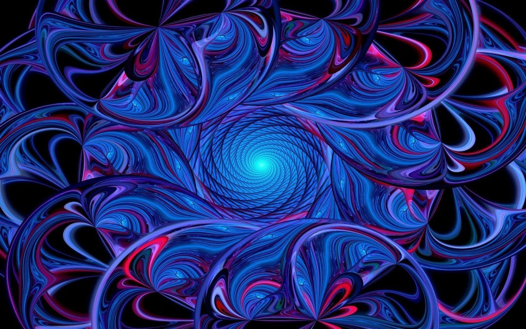 1680x1050 Blue 3D Wallpaper