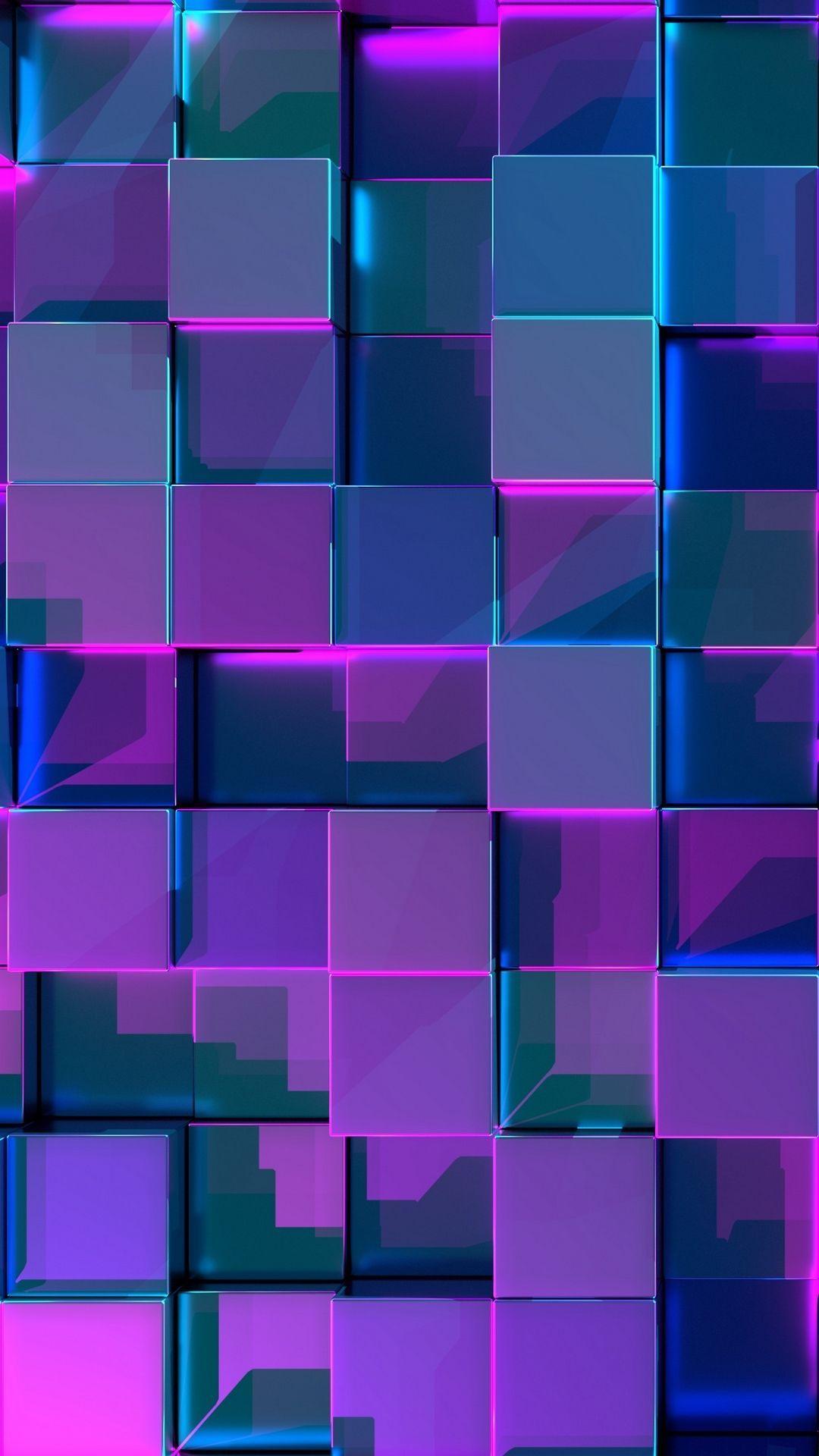 1080x1920 3D Cyberspace Immersion Schemes HD Wallpaper. Neon wallpaper, iPhone wallpaper violet, Purple wallpaper