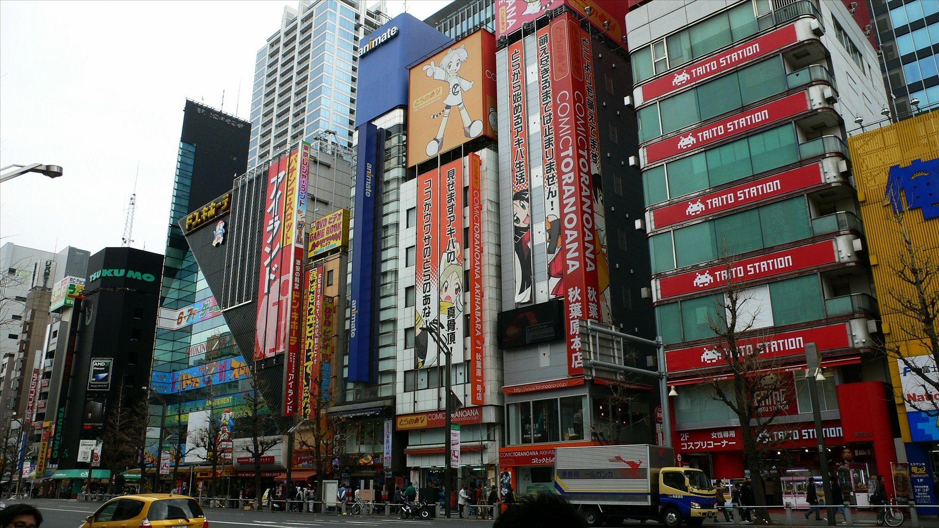 1920x1080 Akihabara HD Wallpaper