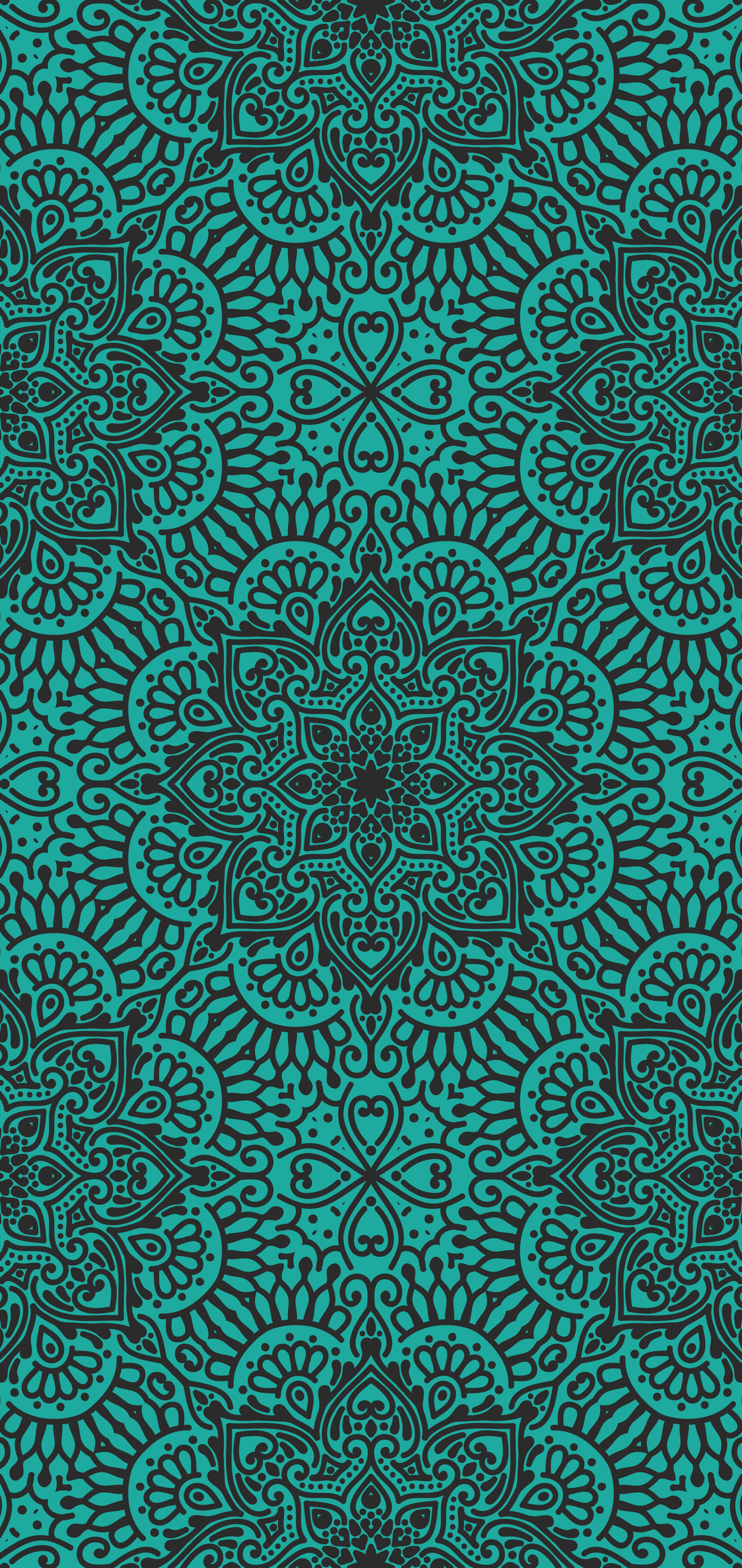 1818x3840 Luxury ornamental mandala design background wallpaper