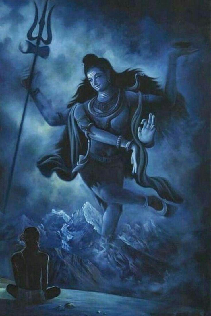 735x1102 Blue Painting of Dancing Shiva (Nataraja). Shiva wallpaper, Shiva tandav, Shiva hindu