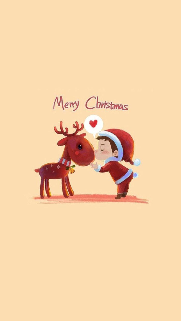 750x1334 Cute Merry Christmas iPhone. Cute christmas wallpaper, Wallpaper iphone christmas, Christmas wallpaper iphone cute
