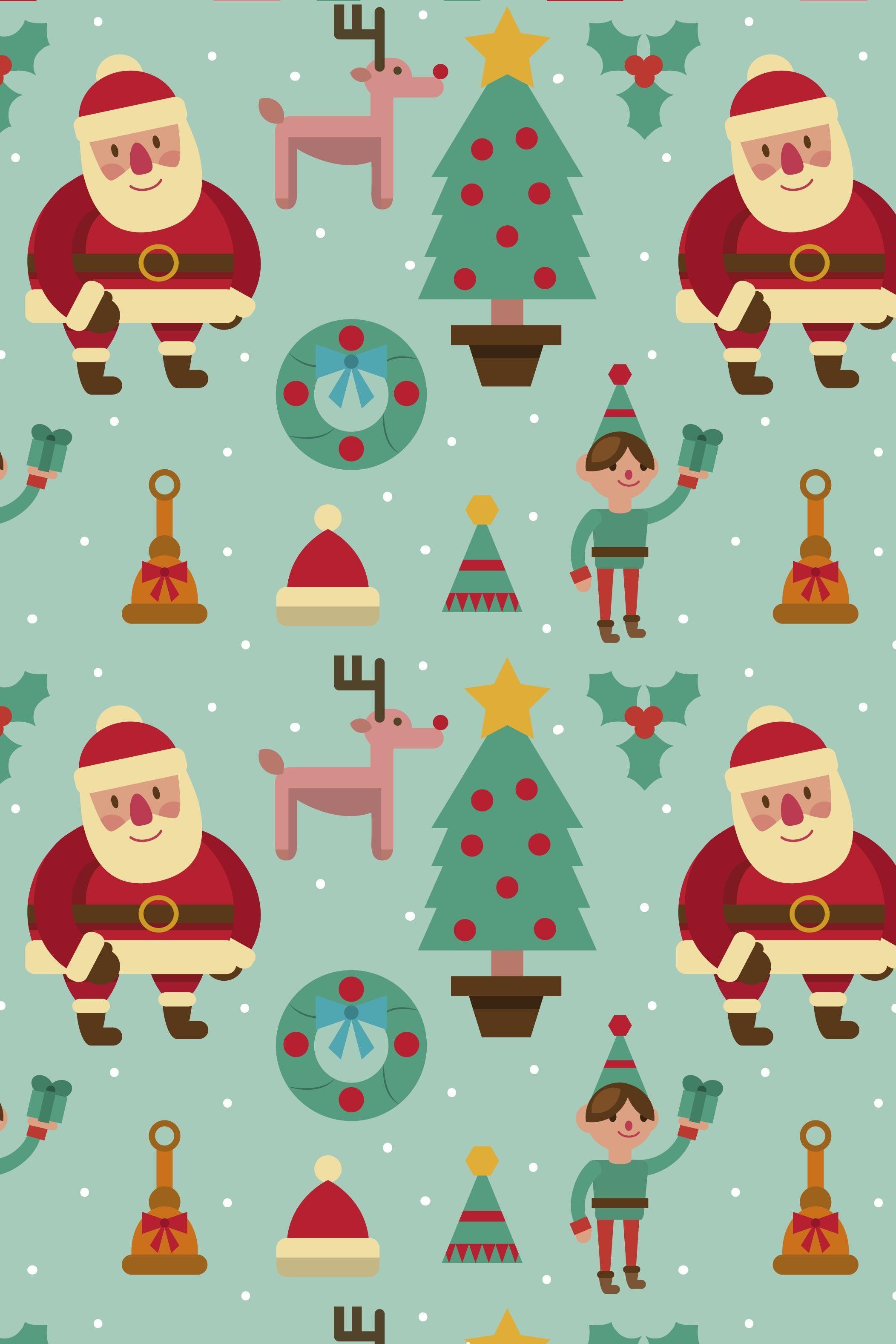 2104x3156 Snowman Figure Christmas Cartoon Snow Winter Holiday Tree HD Wallpaper